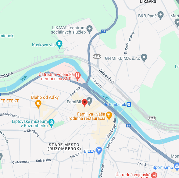 Mapa s umiestnením zariadenia